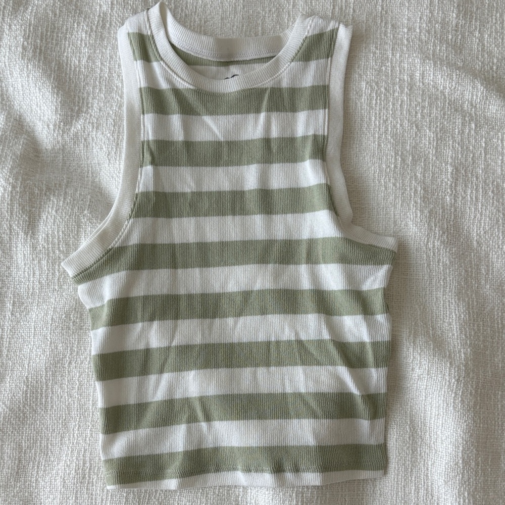 Hollister Striped Ribbed Tank